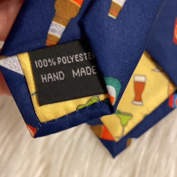 Nicole Millet Hand Made Man Tie navy blue color brand new see all photos - Picture 7 of 12